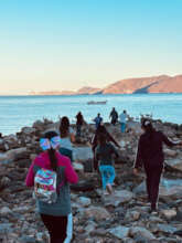 Seeing new sights at sunset