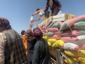 Distribution of food packages in the past