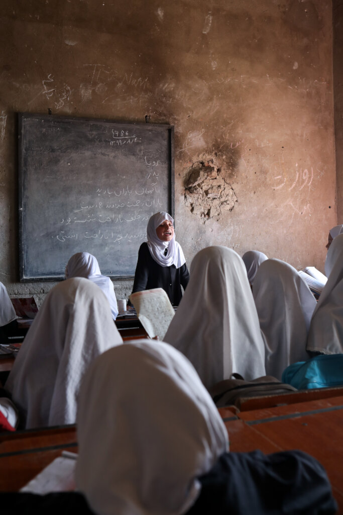 School class in Afghanistan
