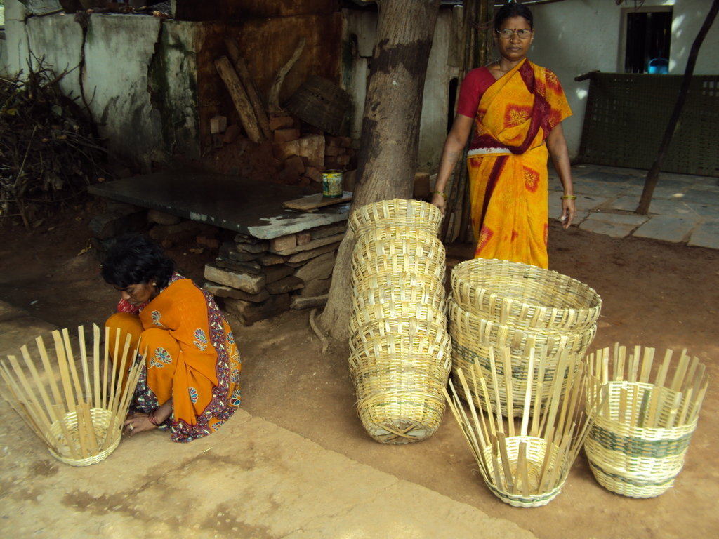 100 Poor Indian Widows Livelihood by Baskets Work