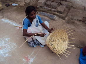 100 Poor Indian Widows Livelihood by Baskets Work