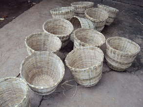 100 Poor Indian Widows Livelihood by Baskets Work
