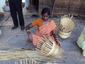 100 Poor Indian Widows Livelihood by Baskets Work