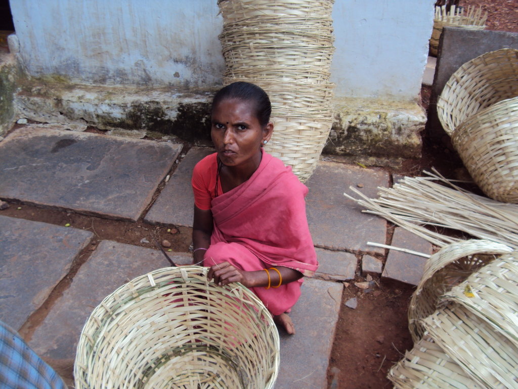 100 Poor Indian Widows Livelihood by Baskets Work
