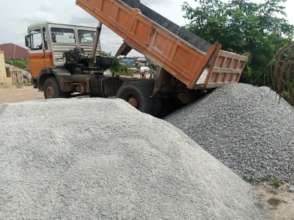 Mixing the concrete