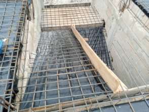 Reinforcing iron works for roof