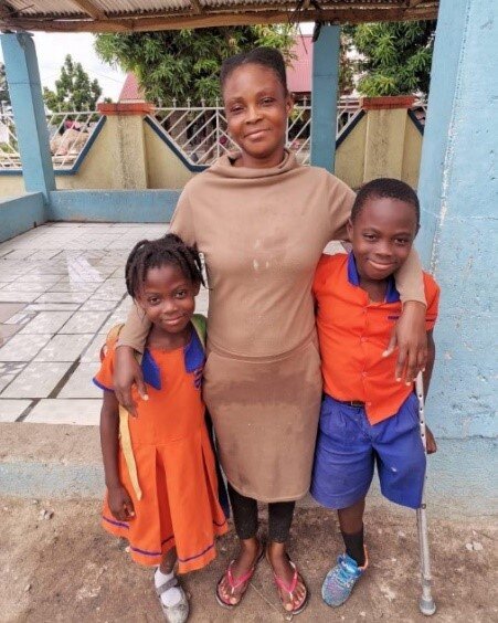 Some of the children who have benefited
