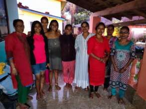 Our ladies in India with Hashita