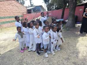 partial picture of  of 6  children rescued from st