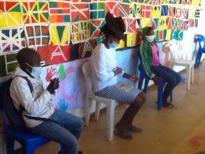 Kids & caregivers waiting for medical checkups