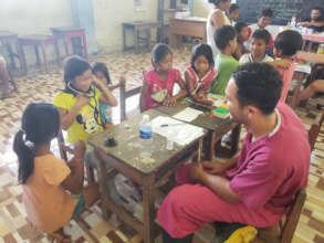 stethoscope time with local children