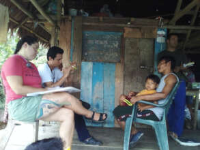 A medical consultation in a rural home