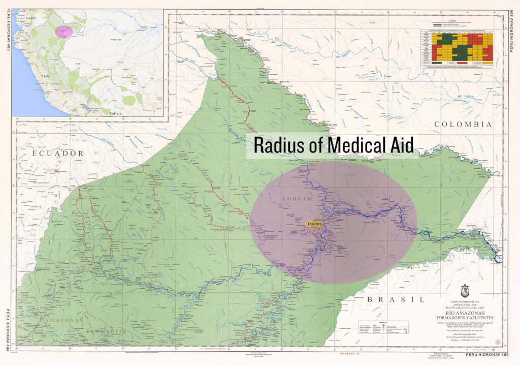 Radius of medical service - Peruvian Amazon