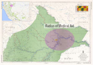 Radius of medical service - Peruvian Amazon