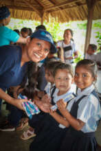 Kids learning the best practices for oral hygiene