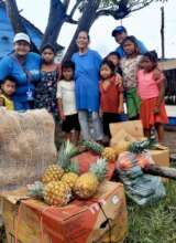 Vegetables and fruit donations at Sinamaica.