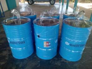 Handwashing stations  ready to be delivered.