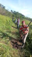 Tree planting near Ostional, Nicaragua