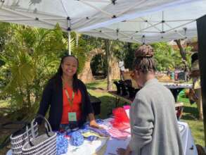 Customer interaction at regional marketplace...