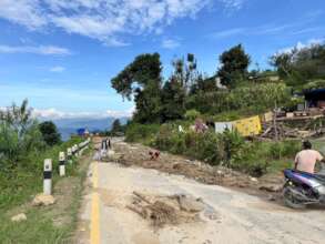 Landslides and floods caused by torrential rain