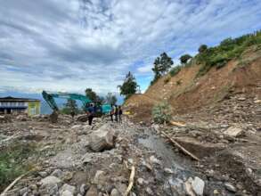 Landslides and floods caused by torrential rain