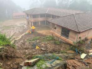 Landslides and floods caused by torrential rain