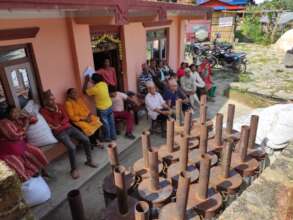 Farmers in Nepal testing the new units