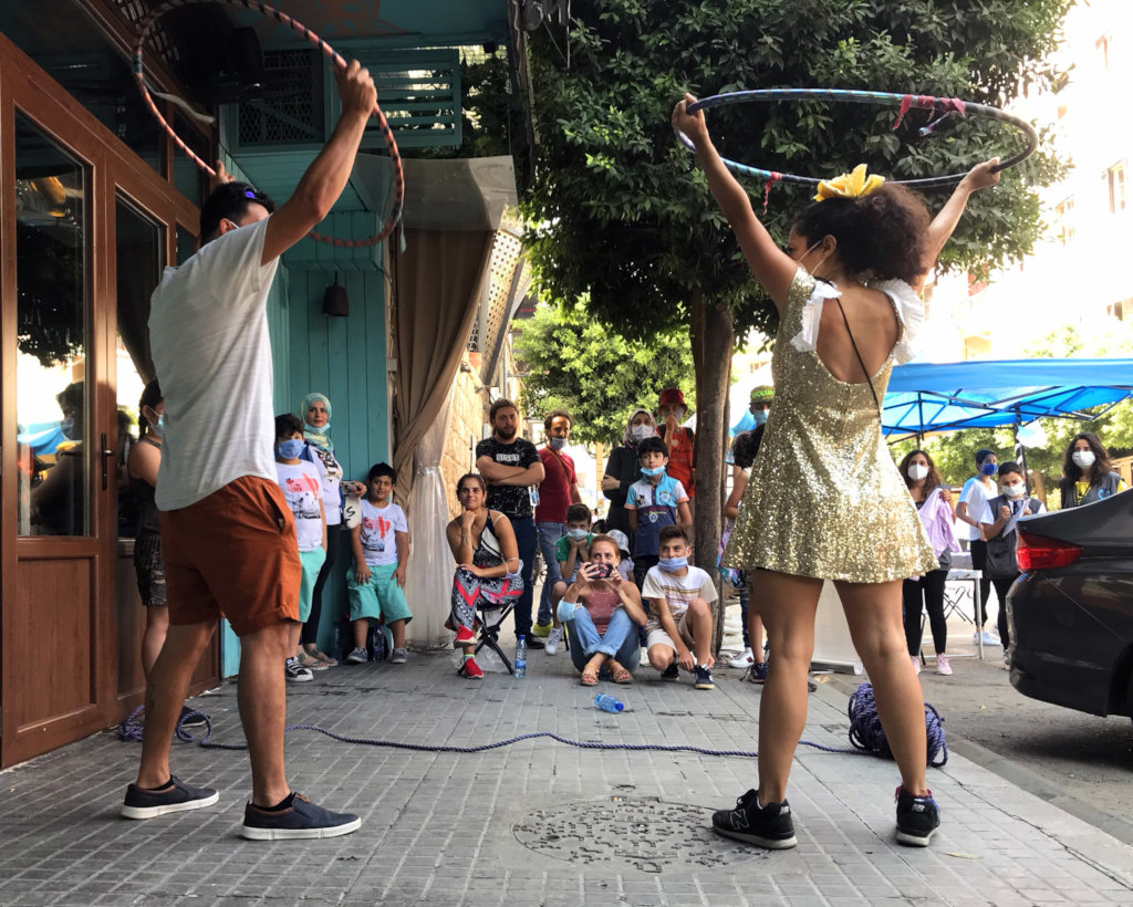 Relief through art and laughter in Lebanon