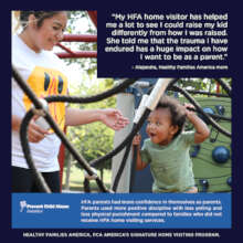 Alejandra, Healthy Families America mom