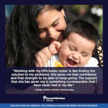 Karlita, Healthy Families America mom