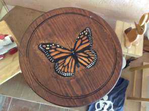 Monarch on lazy Susan