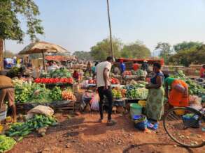 The market in Chipata, Zambia