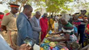 HRH Chief Chikomeni the 10th at the food fair