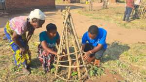 Trainees thrilled to see their tree growing
