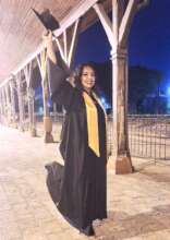 Daniela at her graduation ceremony