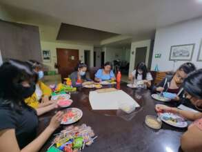 Holiday Celebration. Decorating Cookies