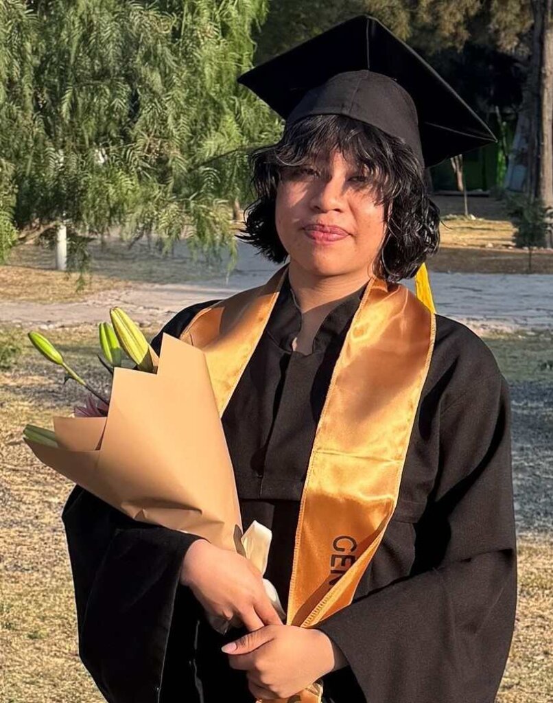 Dulce on her graduation day