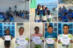 Our Spelling Fish competition in Los Roques