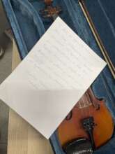 A 100 year old violin, donated <3