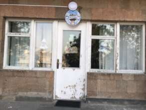 Old doors of the cottage
