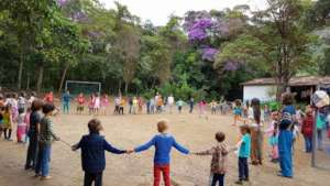 Moment in the school field