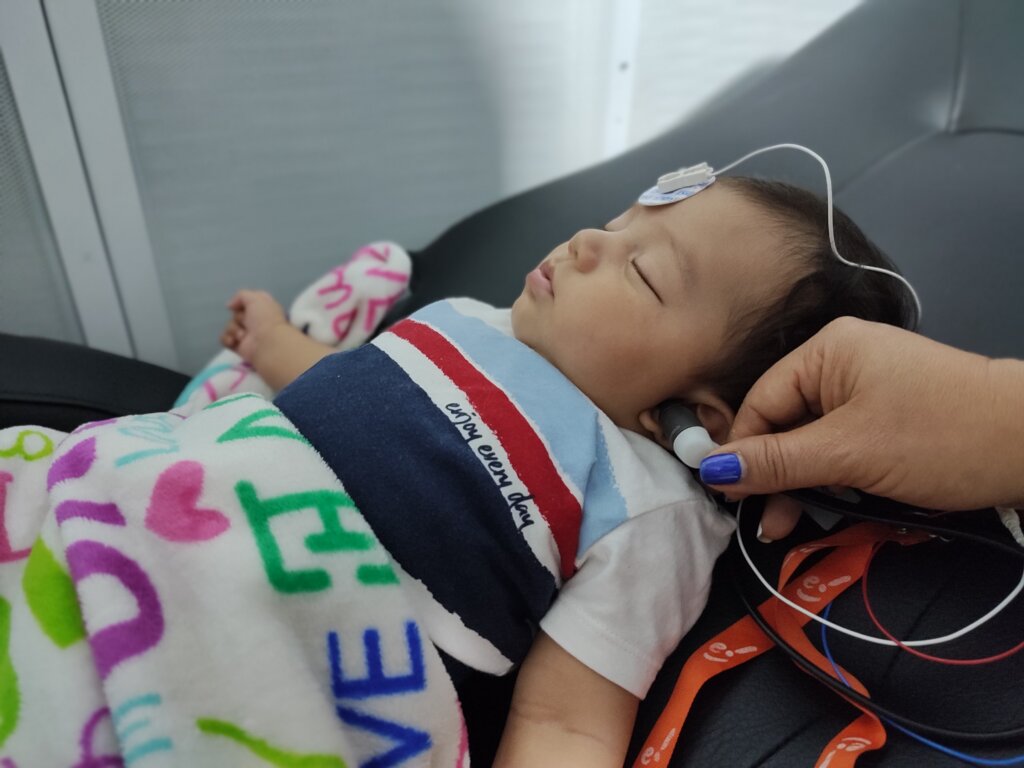 Hearing screenings to detect childhood deafness