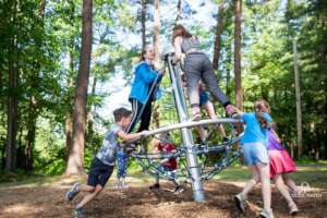 All ages - playing happily together
