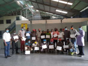 Recognizing student volunteers for painting MTTI
