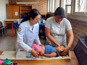 Child growth check with local health support