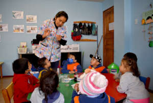 Our children learn in our children's center