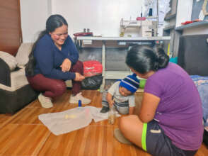 Home visit to conduct the workshop in the home