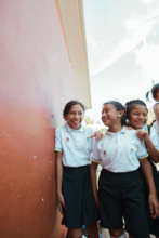 Indigenous Maya Girls in Primary School