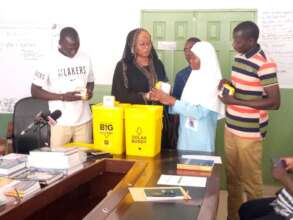 Team in The Gambia distributing JuniorBuddies