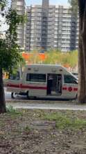 Ambulance picking up the child from the group home